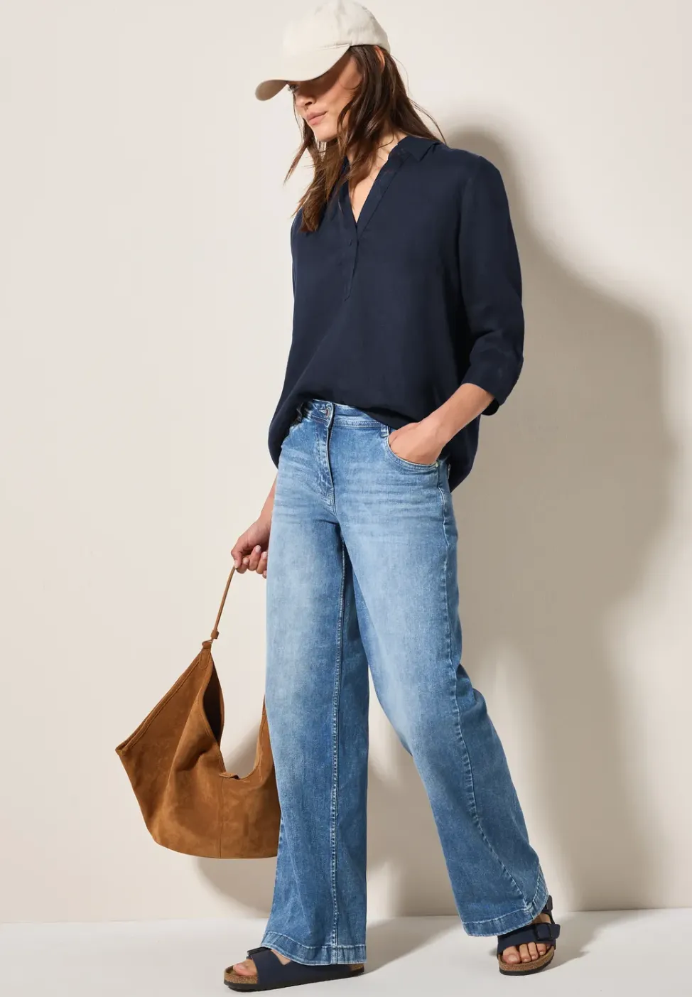 Blouse longue en lin