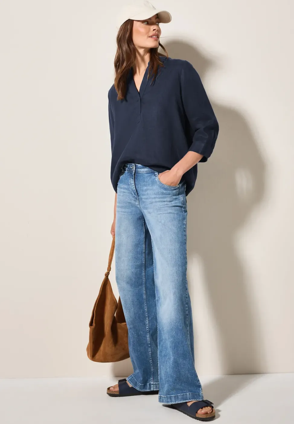 Blouse longue en lin