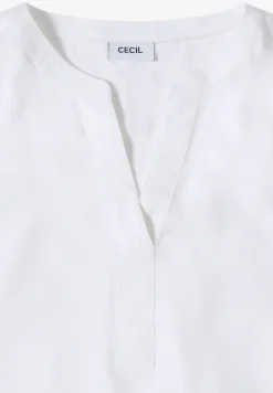 Blouse manches courtes à col fendu