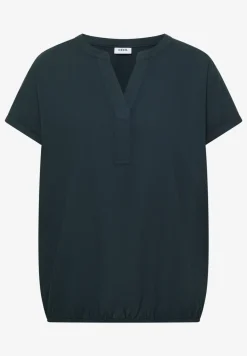 Blouse manches courtes à col fendu