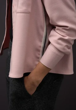 Blouse mélangée avec bande