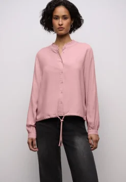 Blouse mélangée avec volants