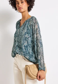 Blouse raglan en mousseline de soie