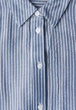 Blouse rayée en seersucker