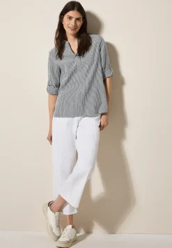 Blouse rayée en seersucker