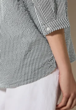 Blouse rayée en seersucker