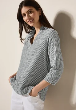 Blouse rayée en seersucker