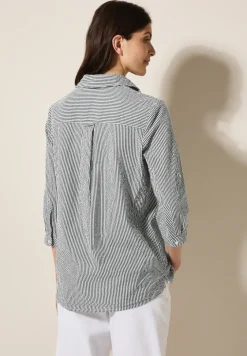 Blouse rayée en seersucker