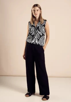 Blouse sans manches avec imprimé