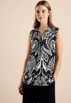 Blouse sans manches avec imprimé