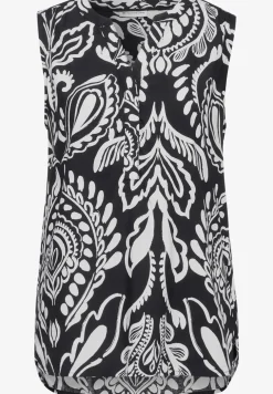 Blouse sans manches avec imprimé