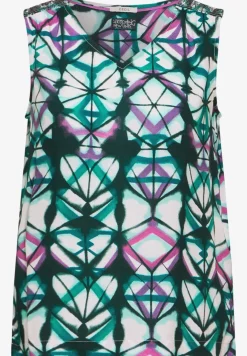 Blouse sans manches avec imprimé