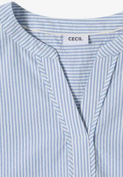 Blouse sans manches en seersucker