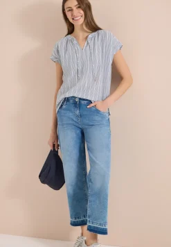 Blouse structurée à épaules tombantes