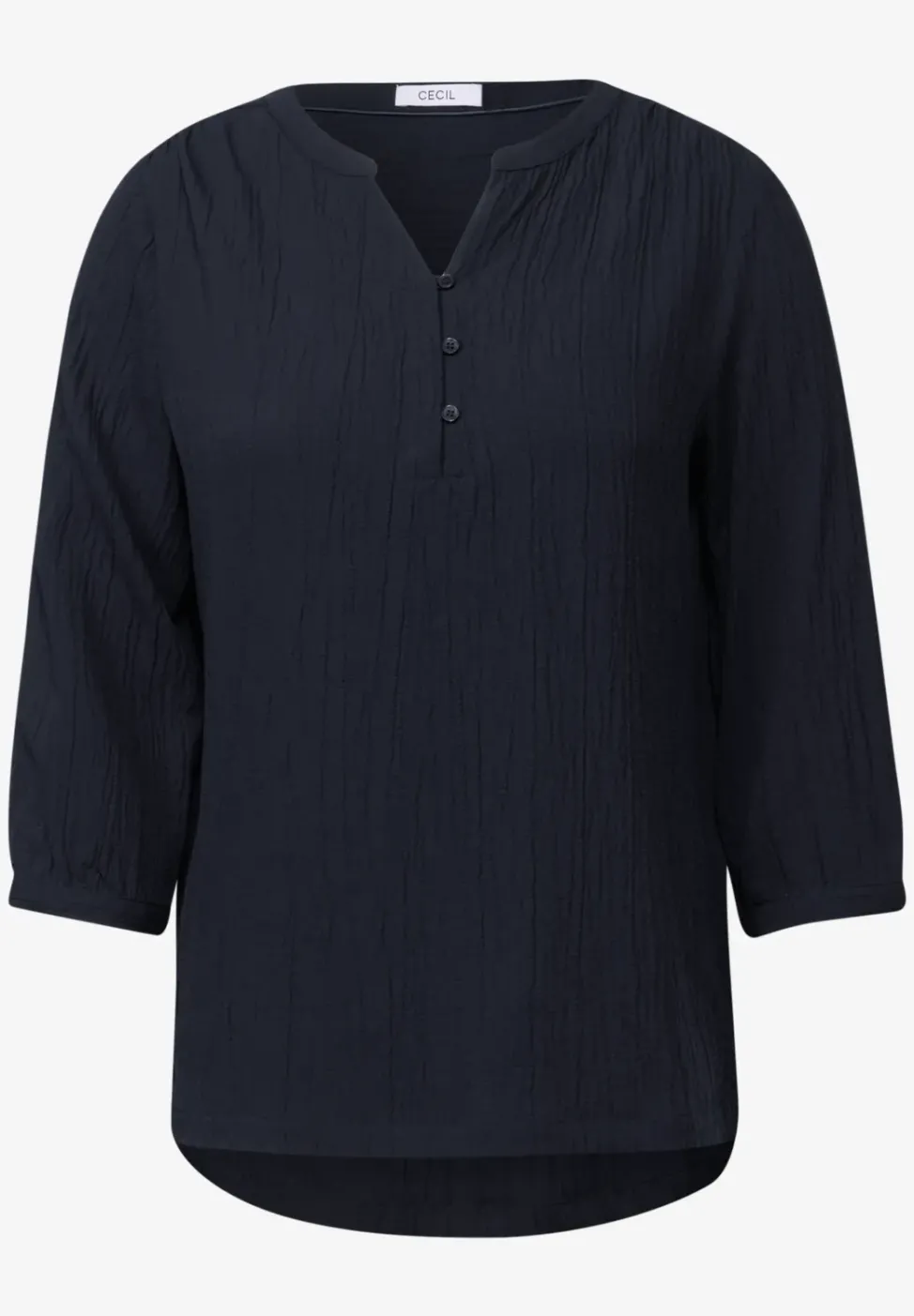 Blouse structurée en couleur unie