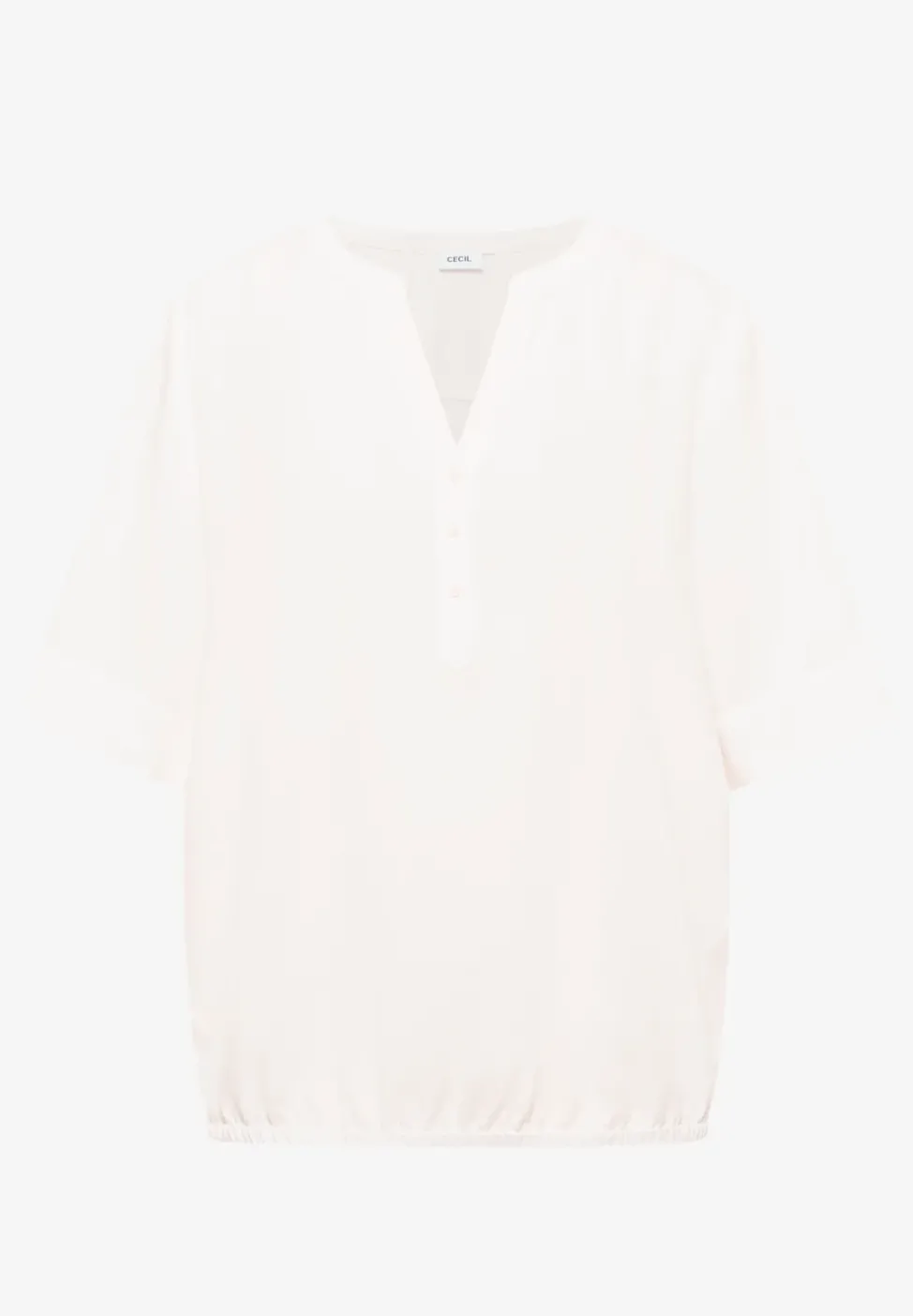 Blouse à manches 3/4 avec col fendu