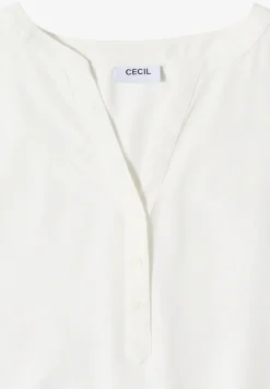 Blouse à manches 3/4 avec col fendu