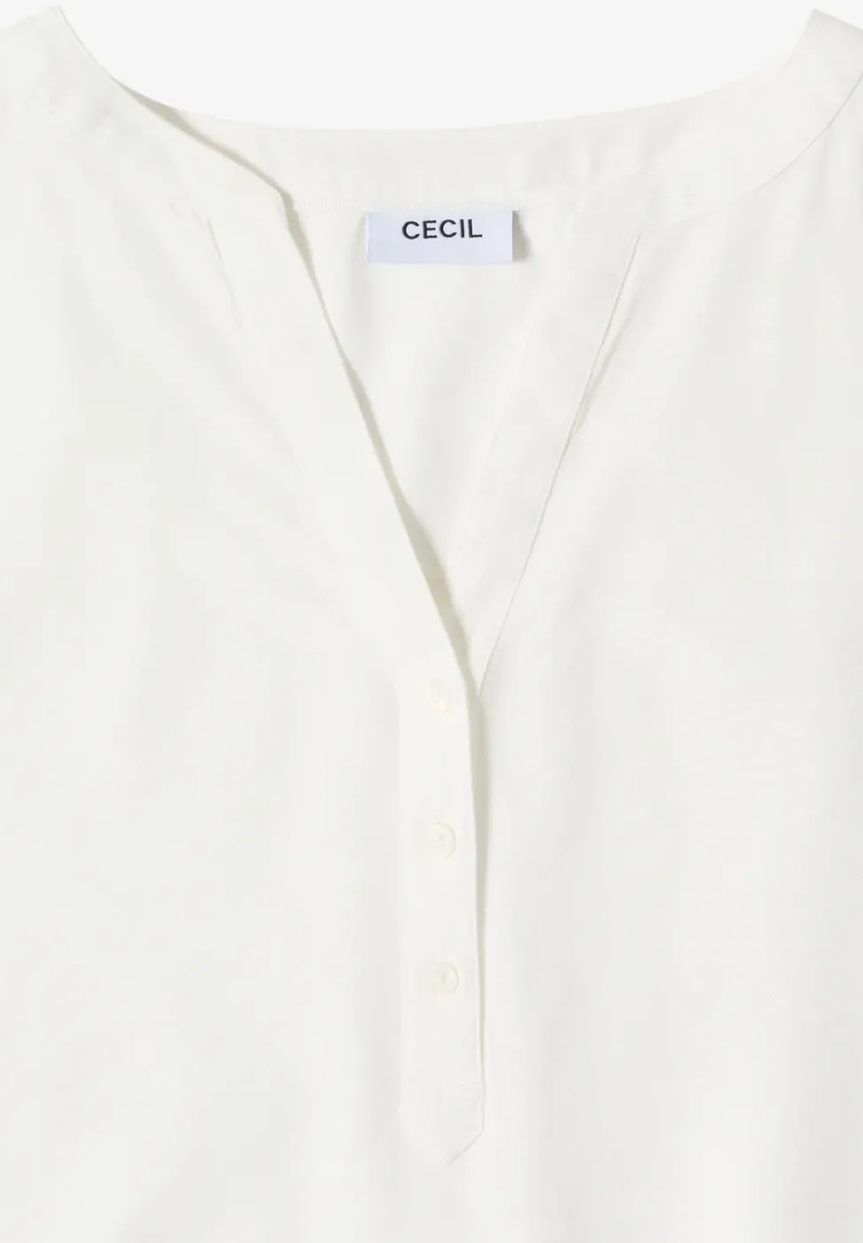 Blouse à manches 3/4 avec col fendu