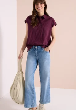 Blouse structurée à épaules tombantes