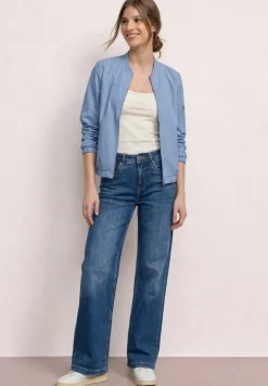 Blouson avec col rond et fermeture éclair