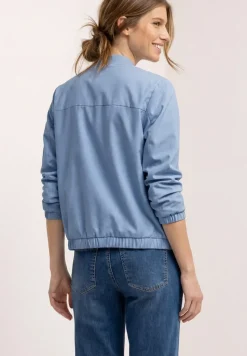 Blouson avec col rond et fermeture éclair