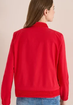 Blouson avec cordon de serrage et détails en mesh