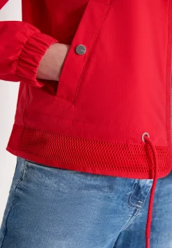 Blouson avec cordon de serrage et détails en mesh