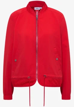 Blouson avec cordon de serrage et détails en mesh