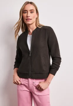 Blouson avec fermeture éclair et structure