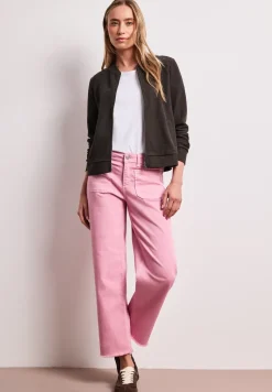 Blouson avec fermeture éclair et structure