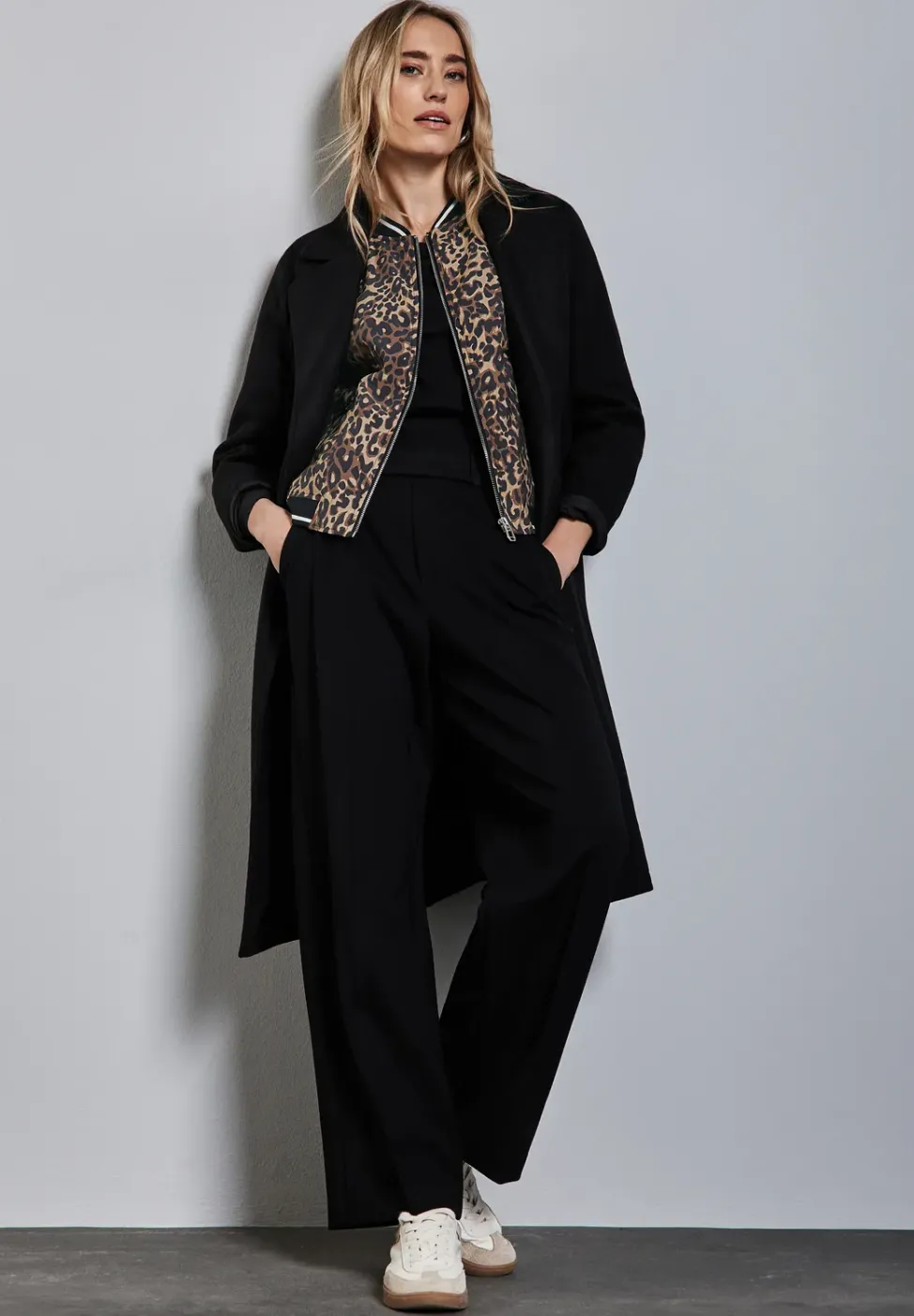 Blouson avec motif léopard