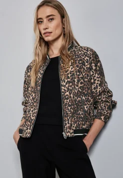 Blouson avec motif léopard