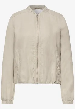 Blouson avec ourlet froncé et fermeture éclair