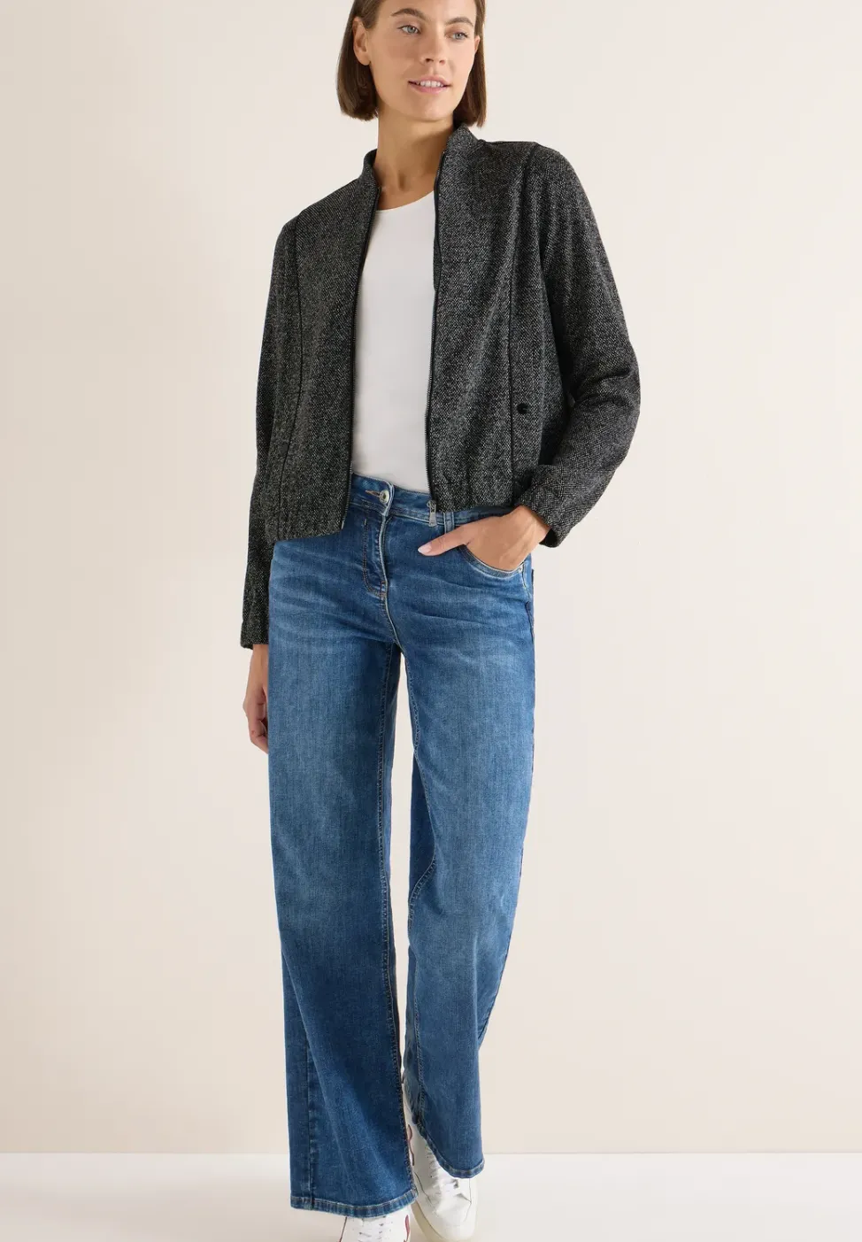 Blouson avec ourlet élastique