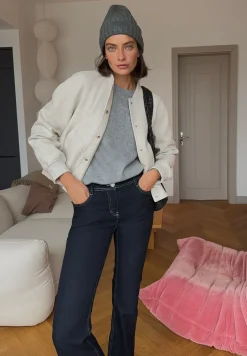 Blouson en aspect laine