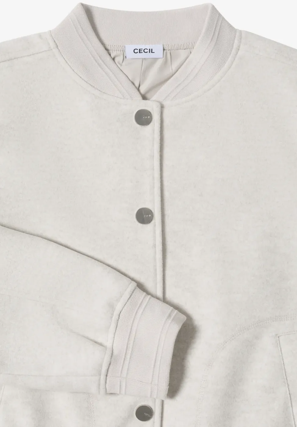 Blouson en aspect laine