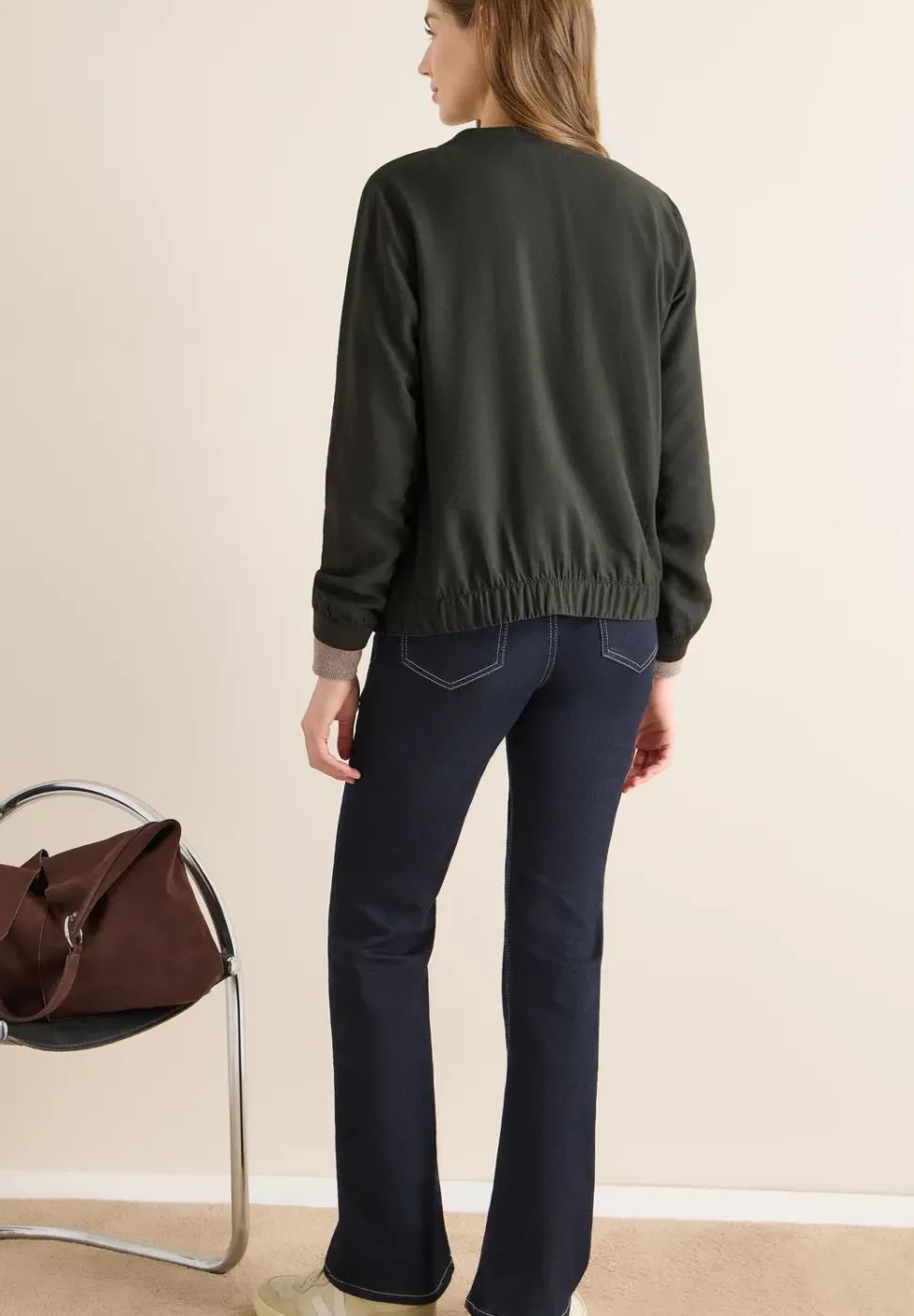 Blouson en couleur unie