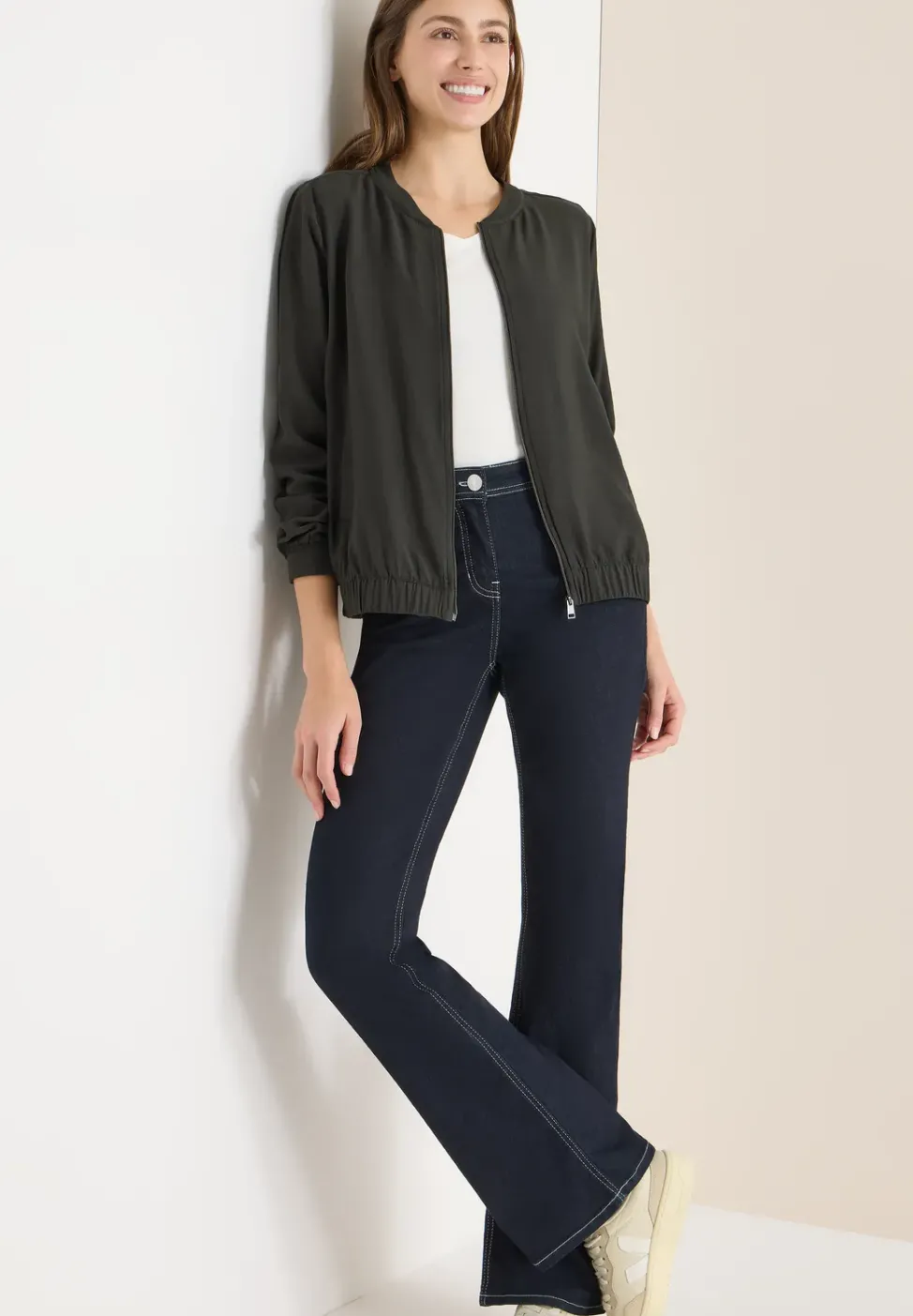 Blouson en couleur unie