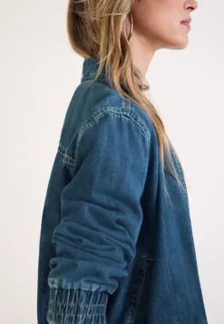 Blouson en denim avec fermeture zip