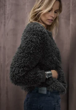 Blouson en fausse fourrure