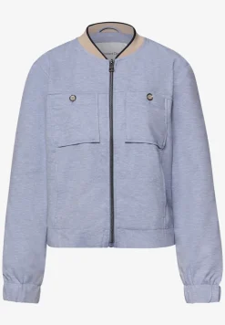 Blouson en look mélangé avec fermeture éclair