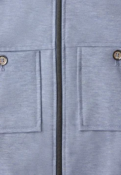 Blouson en look mélangé avec fermeture éclair