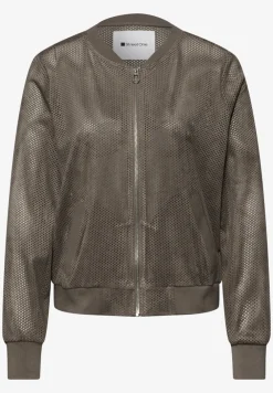 Blouson en maille velours avec fermeture éclair