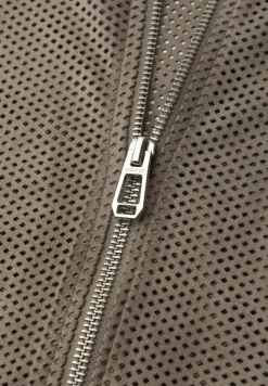 Blouson en maille velours avec fermeture éclair