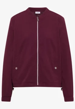 Blouson en seersucker à fermeture zip