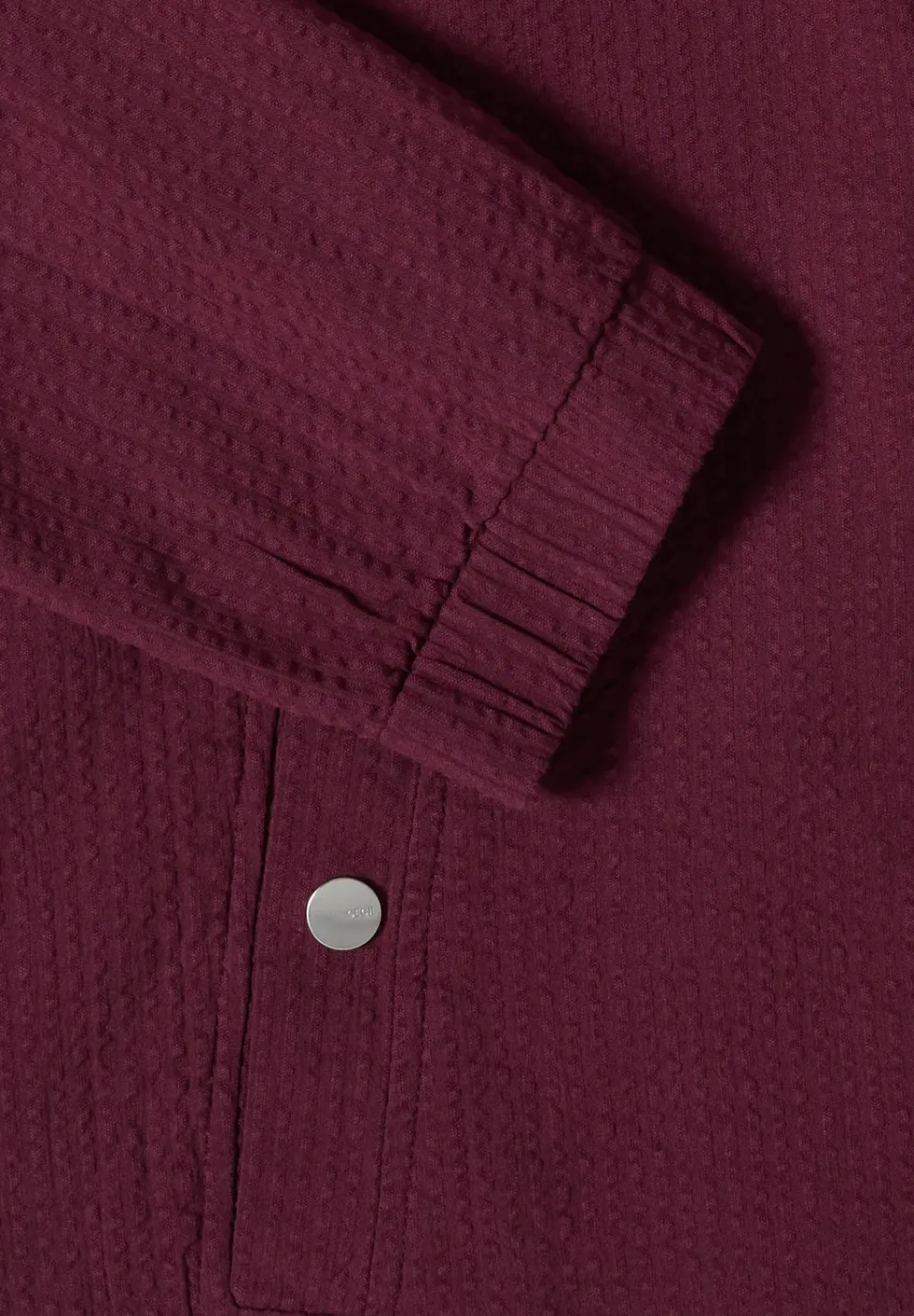 Blouson en seersucker à fermeture zip