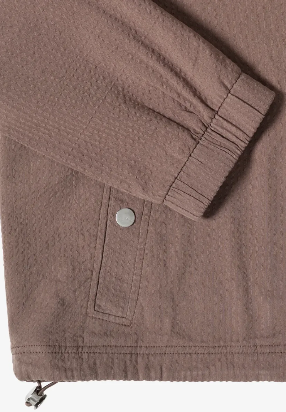 Blouson en seersucker à fermeture zip