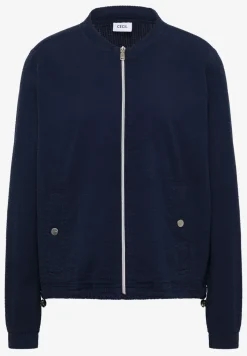 Blouson en seersucker à fermeture zip