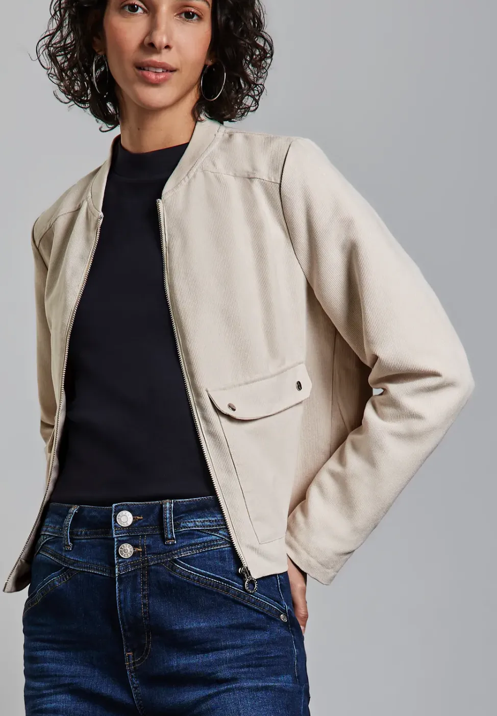 Blouson en velours côtelé