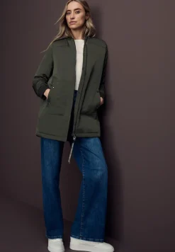 Blouson long avec capuche